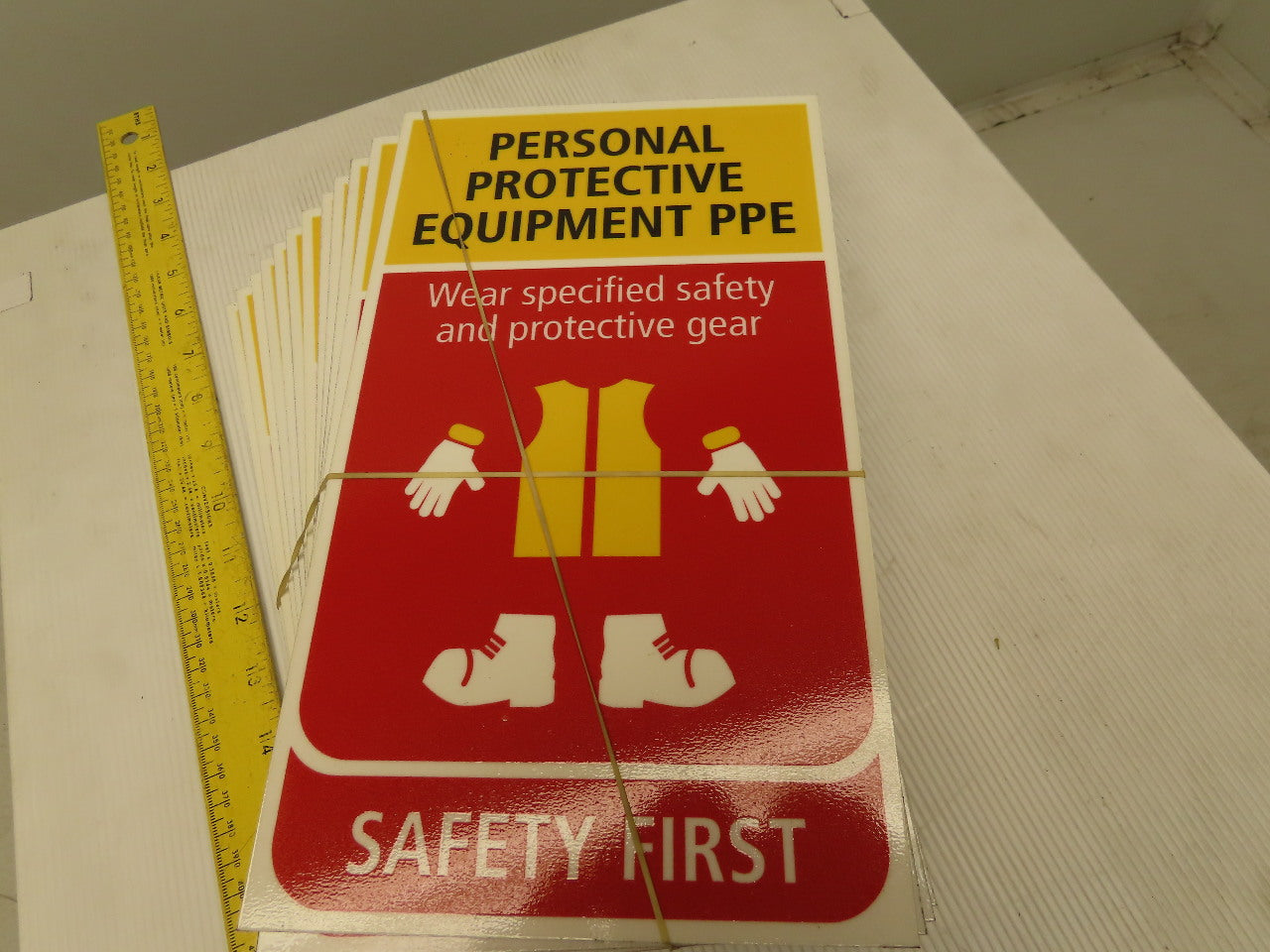 SAFETY FIRST Safe Working Reminder Placards ISO OSHA Lot Of 12 Different