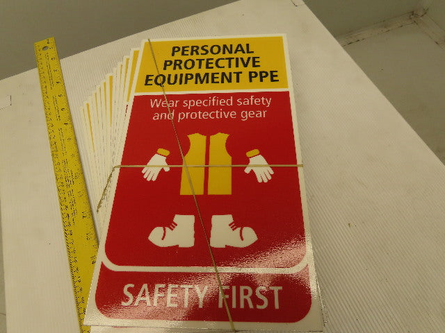 SAFETY FIRST Safe Working Reminder Placards ISO OSHA Lot Of 12 Different
