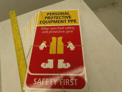 SAFETY FIRST Safe Working Reminder Placards ISO OSHA Lot Of 12 Different