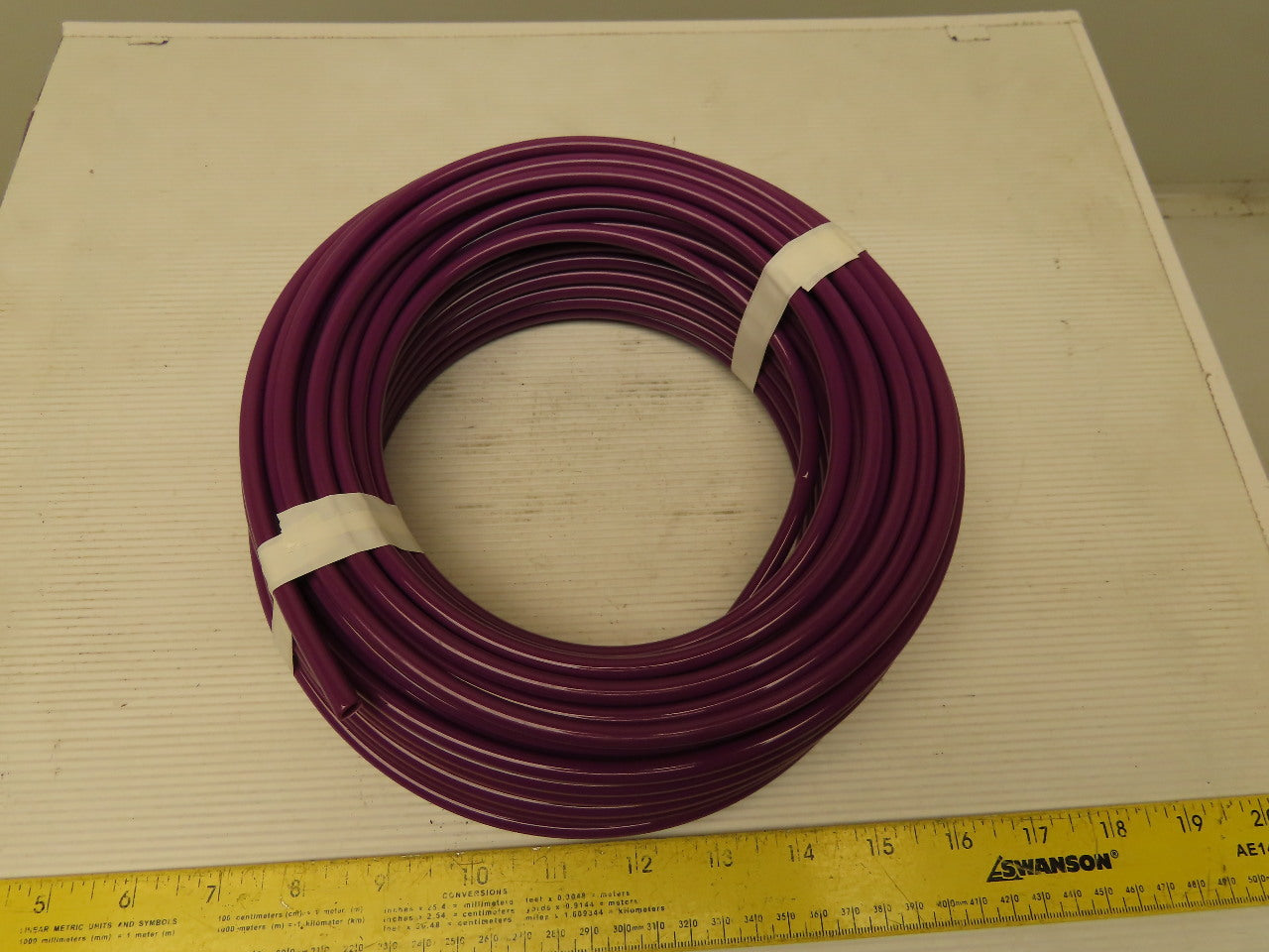.170" ID x .250"OD 1/4" Purple Poly Airline Tube Air Hose Tubing .040" Wall 100'