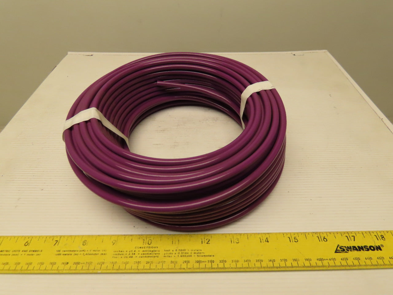 .170" ID x .250"OD 1/4" Purple Poly Airline Tube Air Hose Tubing .040" Wall 100'