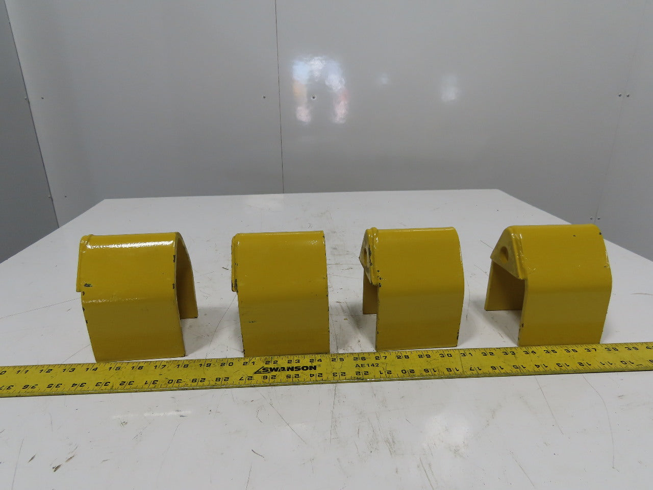 3" x 3" Pallet Rack Conveyor Leg Heavy Steel Leg Anchor Protector Guard Lot Of 4