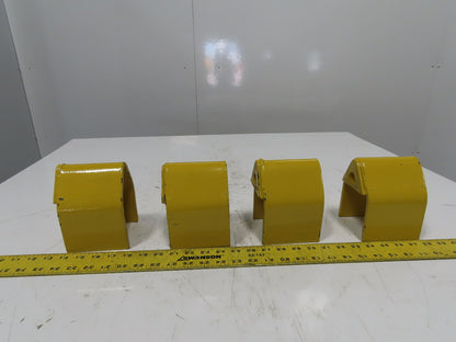 3" x 3" Pallet Rack Conveyor Leg Heavy Steel Leg Anchor Protector Guard Lot Of 4