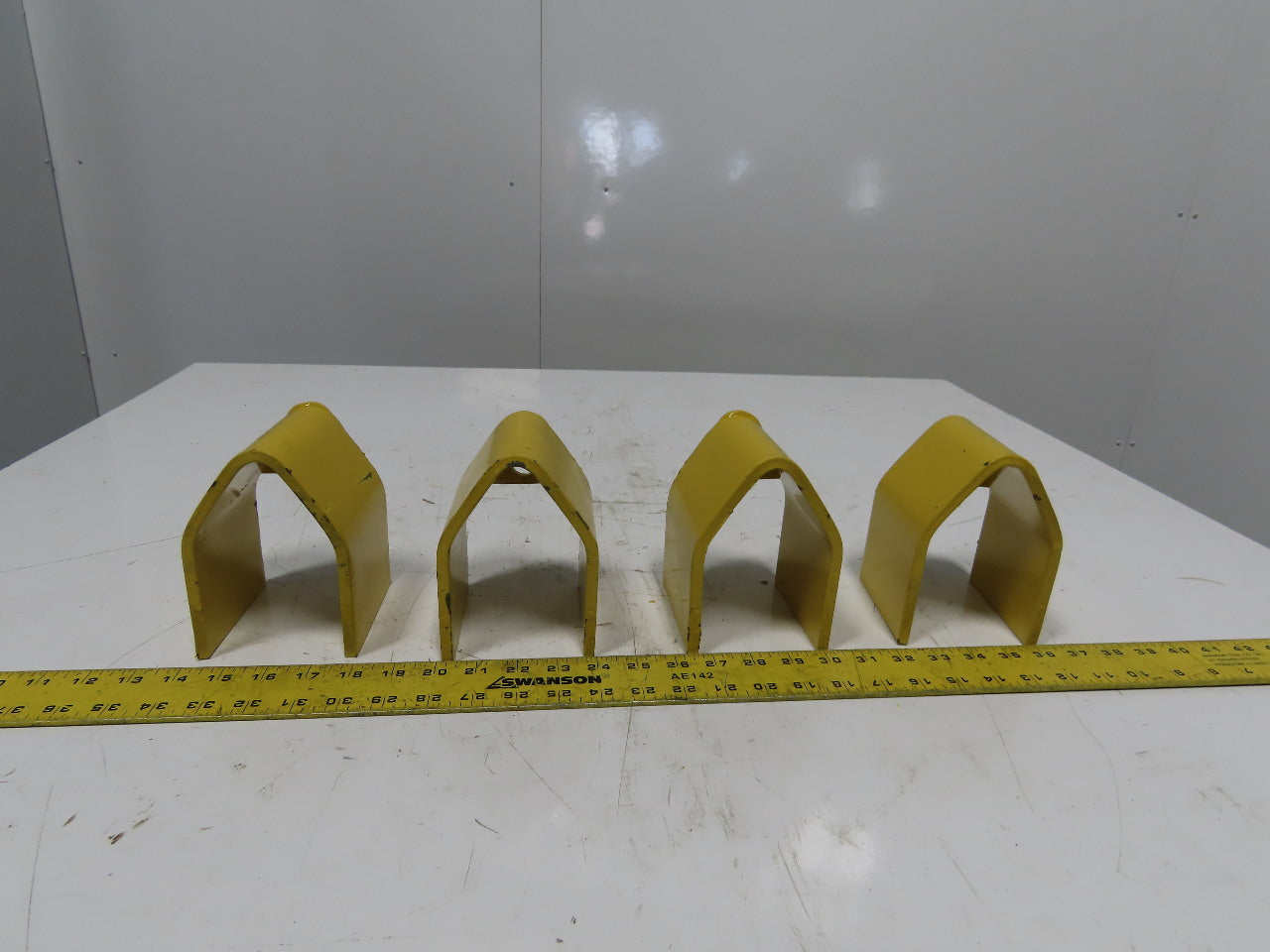 3" x 3" Pallet Rack Conveyor Leg Heavy Steel Leg Anchor Protector Guard Lot Of 4