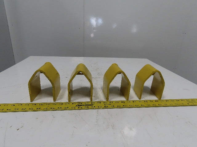 3" x 3" Pallet Rack Conveyor Leg Heavy Steel Leg Anchor Protector Guard Lot Of 4