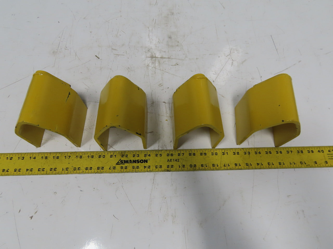 3" x 3" Pallet Rack Conveyor Leg Heavy Steel Leg Anchor Protector Guard Lot Of 4