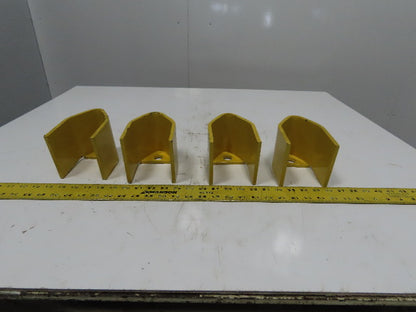 3" x 3" Pallet Rack Conveyor Leg Heavy Steel Leg Anchor Protector Guard Lot Of 4