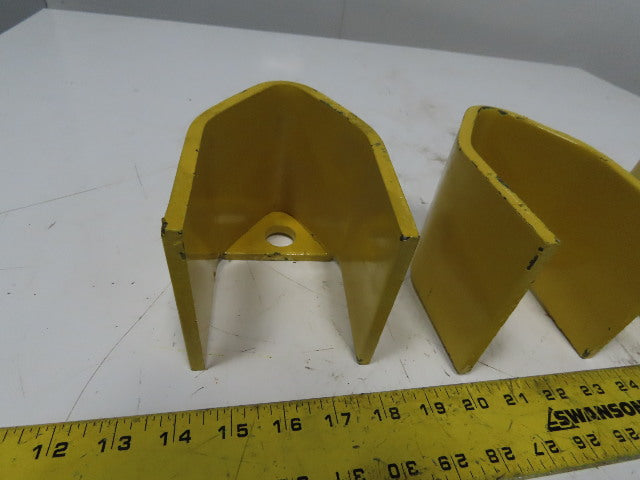 3" x 3" Pallet Rack Conveyor Leg Heavy Steel Leg Anchor Protector Guard Lot Of 4