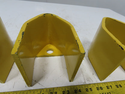 3" x 3" Pallet Rack Conveyor Leg Heavy Steel Leg Anchor Protector Guard Lot Of 4