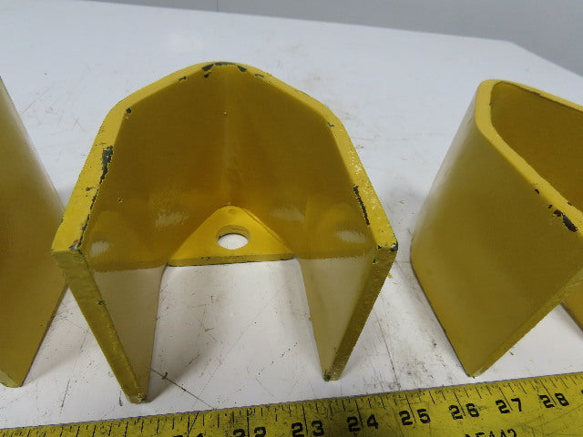 3" x 3" Pallet Rack Conveyor Leg Heavy Steel Leg Anchor Protector Guard Lot Of 4