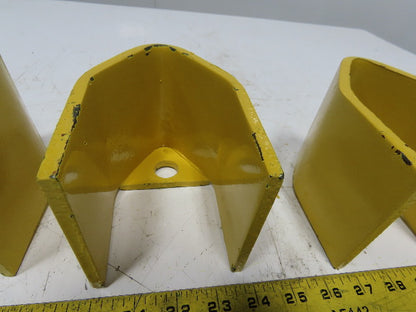3" x 3" Pallet Rack Conveyor Leg Heavy Steel Leg Anchor Protector Guard Lot Of 4