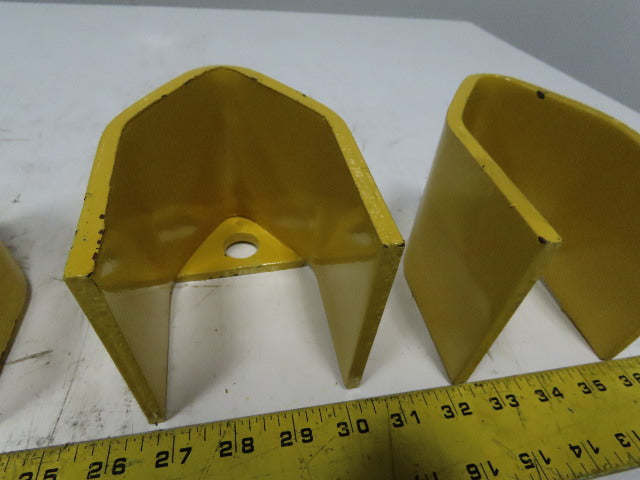 3" x 3" Pallet Rack Conveyor Leg Heavy Steel Leg Anchor Protector Guard Lot Of 4