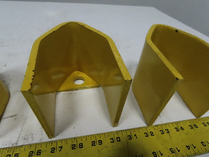 3" x 3" Pallet Rack Conveyor Leg Heavy Steel Leg Anchor Protector Guard Lot Of 4