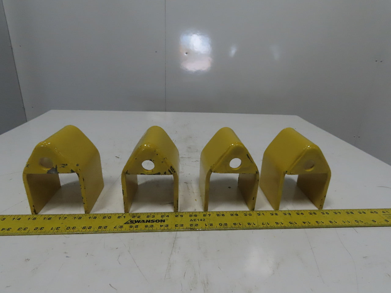 3" x 3" Pallet Rack Conveyor Leg Heavy Steel Leg Anchor Protector Guard Lot Of 4