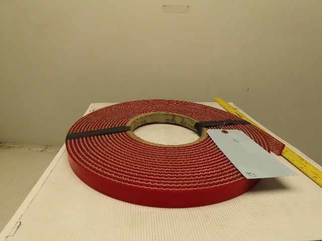 1" Interwoven Back 2 Ply Red Smooth Top Conveyor Belt Tape 0.275" T 41'