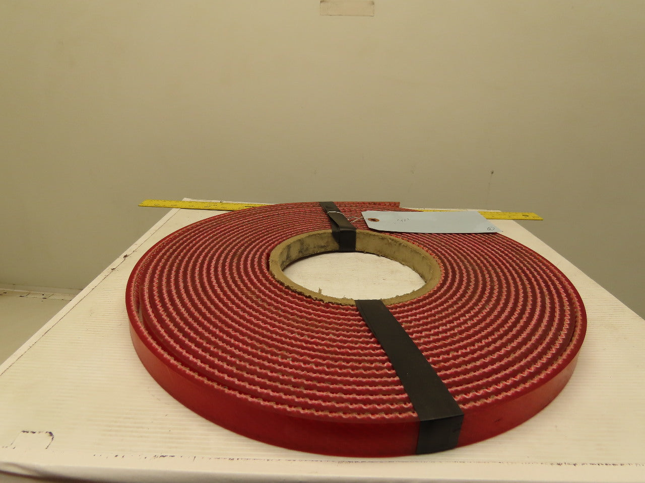 1" Interwoven Back 2 Ply Red Smooth Top Conveyor Belt Tape 0.275" T 41'