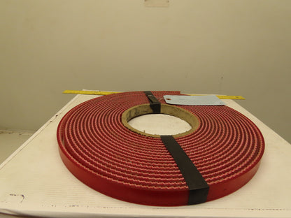 1" Interwoven Back 2 Ply Red Smooth Top Conveyor Belt Tape 0.275" T 41'