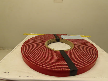1" Interwoven Back 2 Ply Red Smooth Top Conveyor Belt Tape 0.275" T 41'