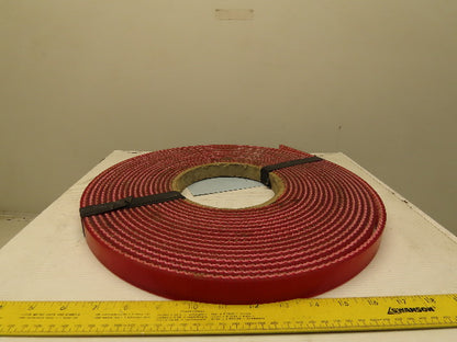 1" Interwoven Back 2 Ply Red Smooth Top Conveyor Belt Tape 0.275" T 41'