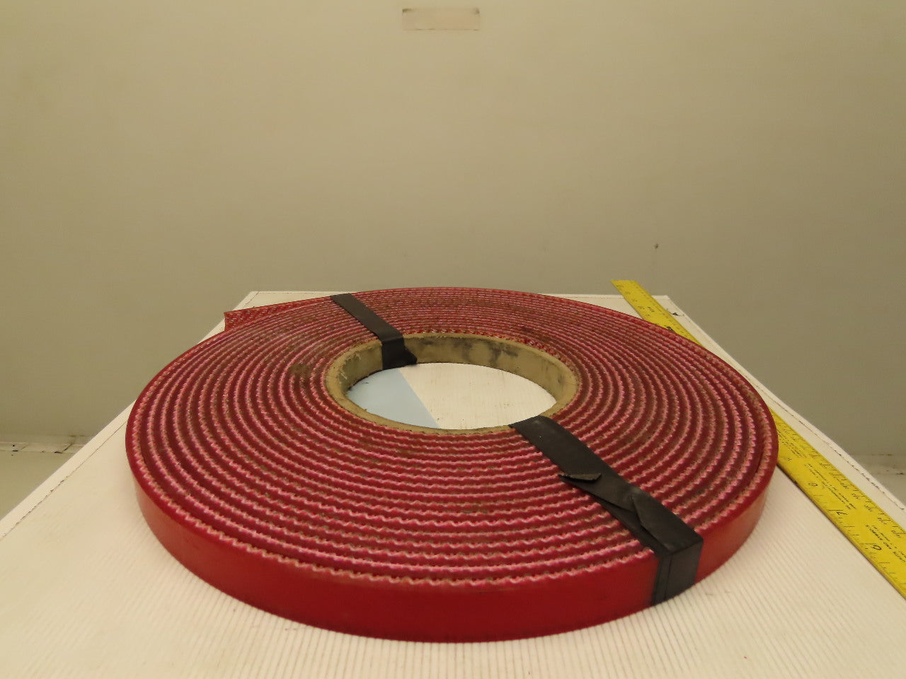 1" Interwoven Back 2 Ply Red Smooth Top Conveyor Belt Tape 0.275" T 41'