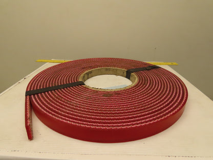 1" Interwoven Back 2 Ply Red Smooth Top Conveyor Belt Tape 0.275" T 41'