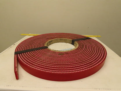 1" Interwoven Back 2 Ply Red Smooth Top Conveyor Belt Tape 0.275" T 41'