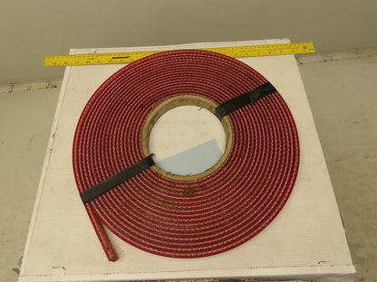 1" Interwoven Back 2 Ply Red Smooth Top Conveyor Belt Tape 0.275" T 41'