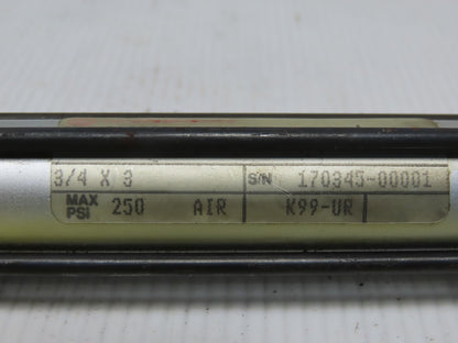 Norgren CA03A-A03-AAA90 3/4" Bore 3" Stroke Double Acting Air Cylinder