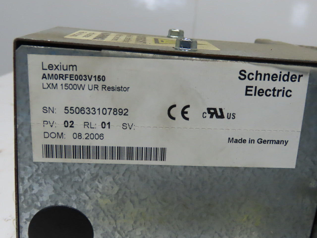 Schneider AM0RFE003V150 Lexium 1500W UR Resistor