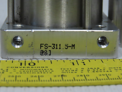 Bimba FA-311.5-M Flat 1 2 x 1.5" Stroke Double Acting Air Cylinder