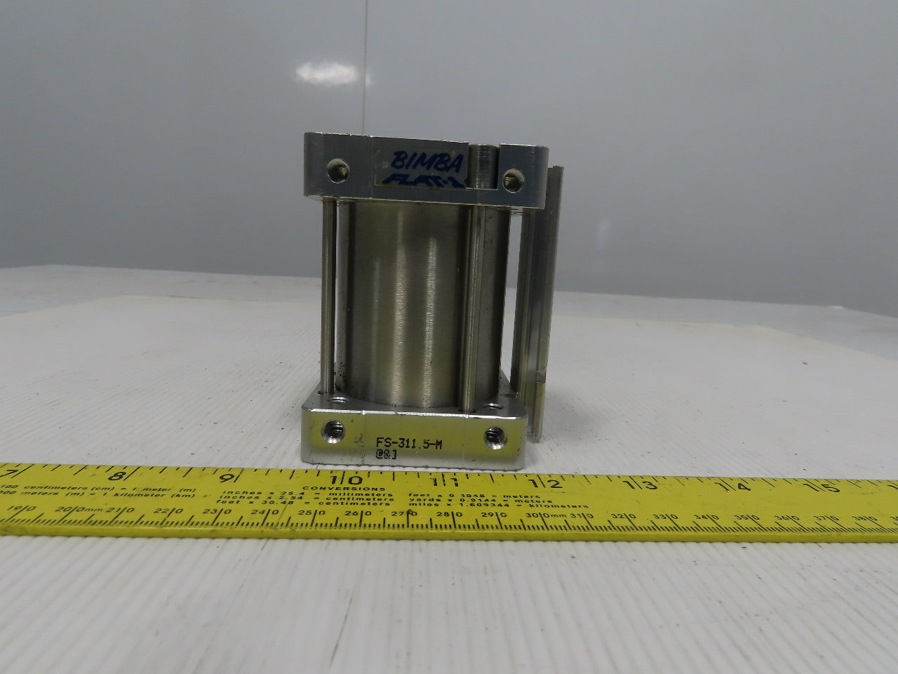 Bimba FA-311.5-M Flat 1 2 x 1.5" Stroke Double Acting Air Cylinder