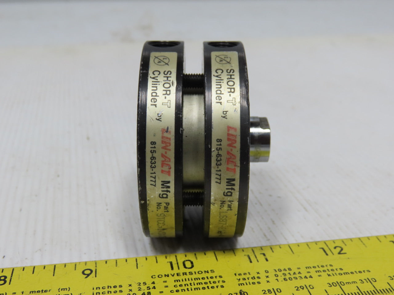 Lin-Act STCC-1.5x.25-4 1-3/4" Bore 1/4" Stroke Double Acting Cylinder