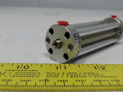 Bimba FOD-022-3FM Flat-1 5/8" Bore 2" Double Ended Stroke 1/4" Rod Air Cylinder