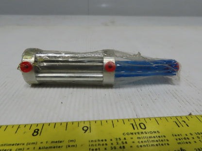 Bimba FOD-022-3F Flat-1 9/16" Bore 2" Double Ended Stroke 1/4" Rod Air Cylinder