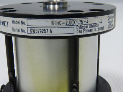 Lin-Act STHC-2.00x1.75-4 2-1/4" Bore 1-3/4" Stroke 3/4" Rod Air Cylinder