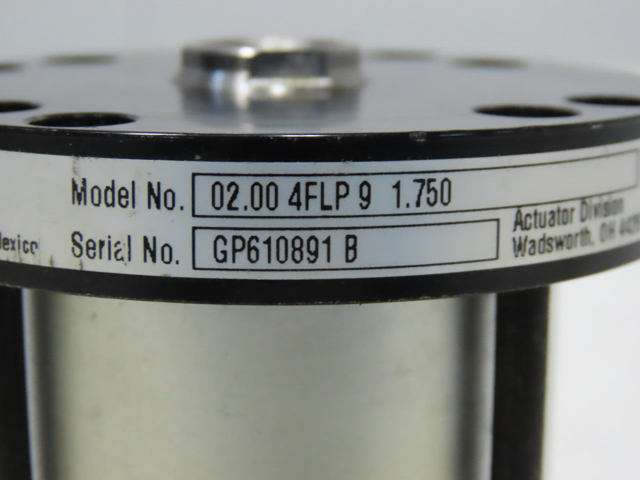 Parker 02.00 4FLP9 1.750 2-1/4" Bore 1-3/4" Stroke 3/4" Rod Air Cylinder
