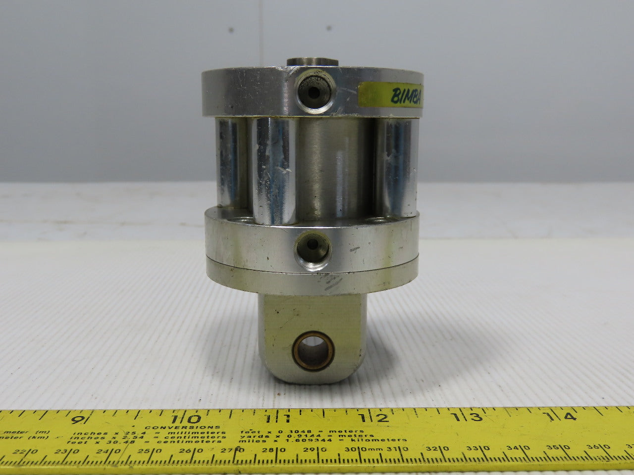 Bimba Flat-1 1-9/16" Bore 1-1/4" Stroke 5/8" Rod Clevis Mount Air Cylinder