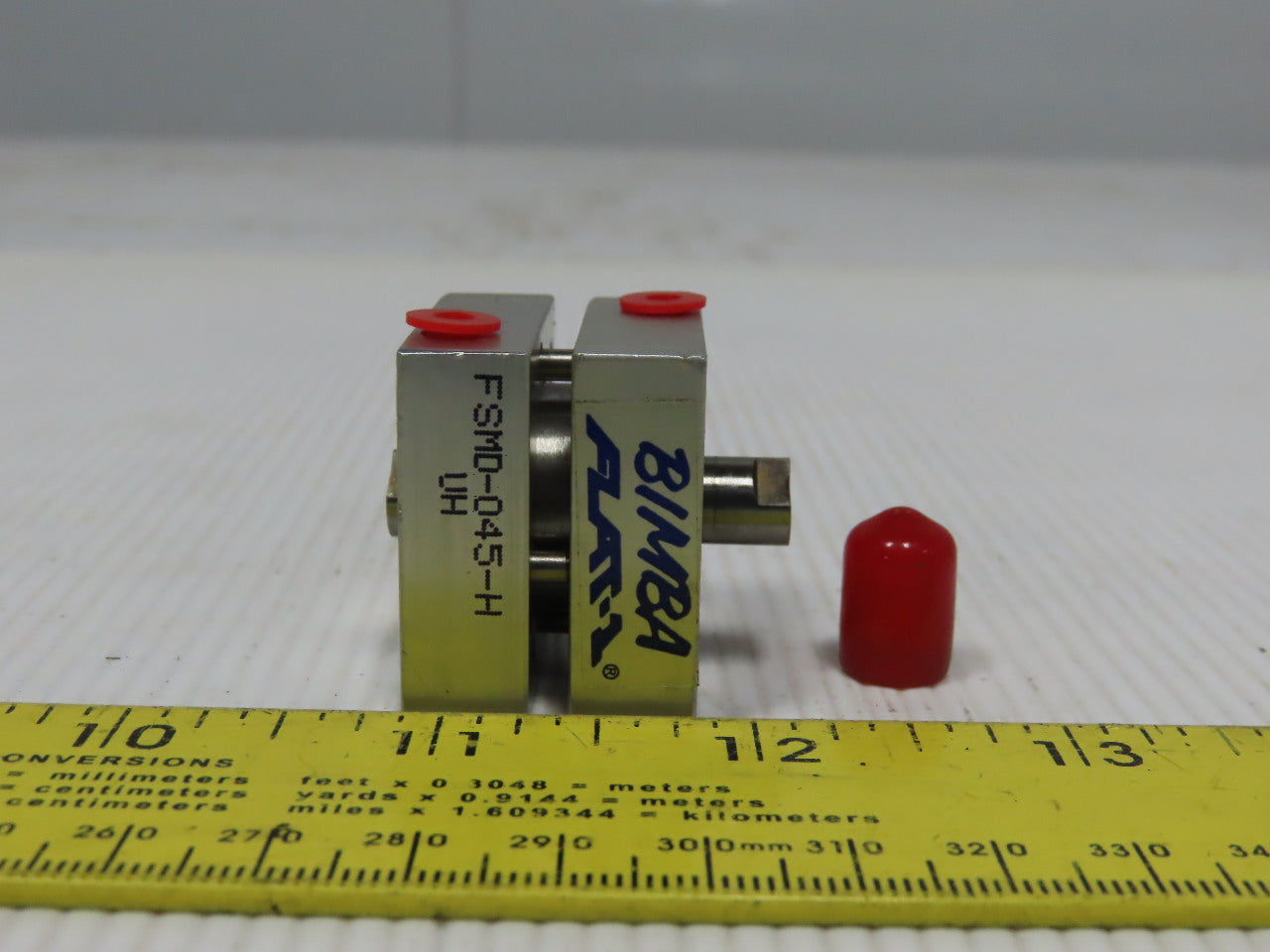 Bimba FSMD-045-H Flat-1 3/4 Bore 1/4" Double Ended Stroke 5/16" Rod Air Cylinder