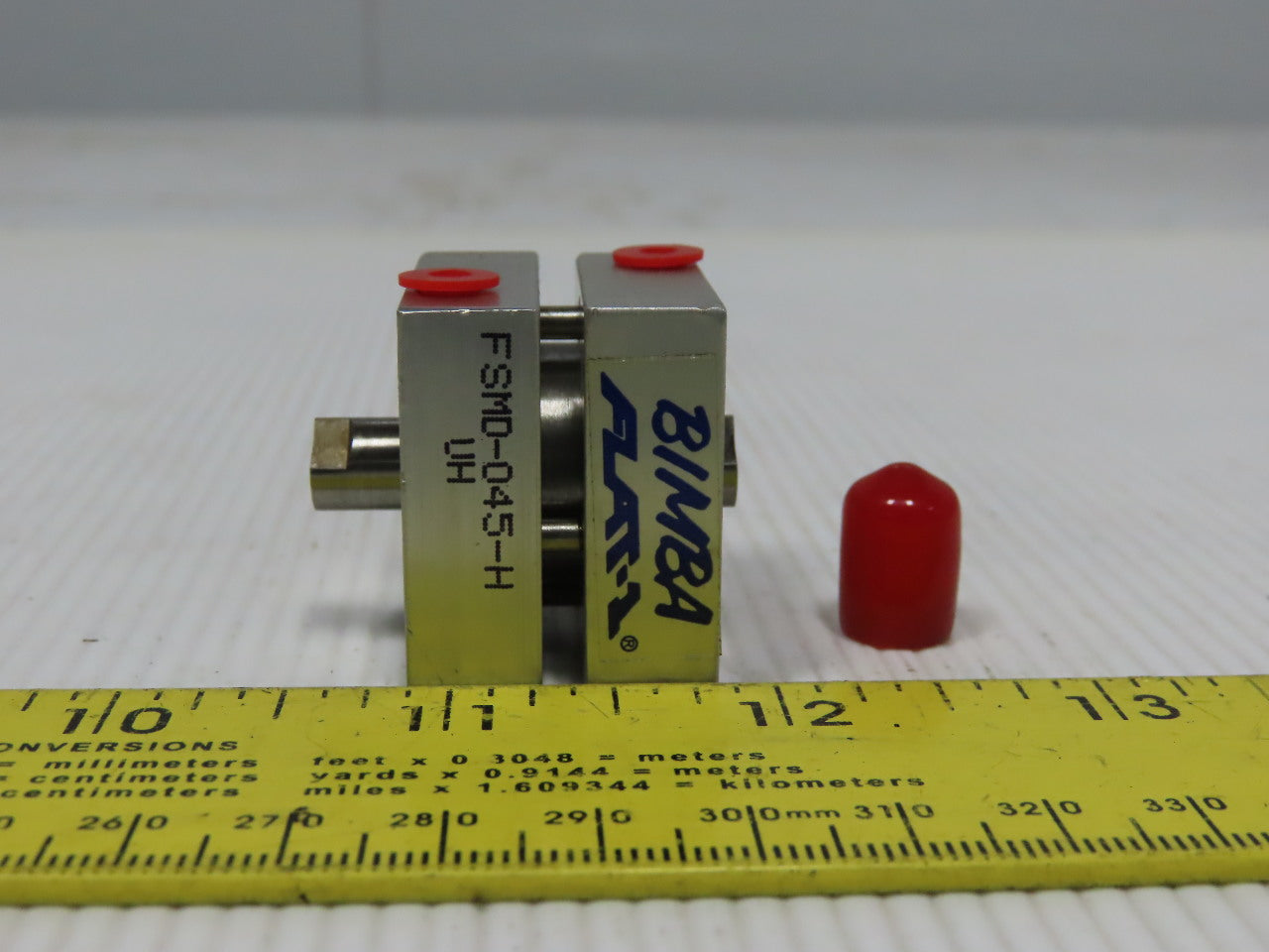 Bimba FSMD-045-H Flat-1 3/4 Bore 1/4" Double Ended Stroke 5/16" Rod Air Cylinder
