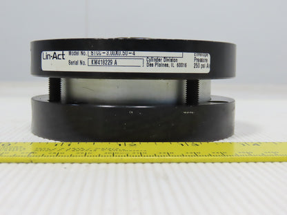 Lin-Act STCC-3.00x0.50-4 3" Bore 1/2" Stroke 7/8" Rod Air Cylinder