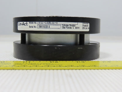 Lin-Act STCC-3.00x0.50-4 3" Bore 1/2" Stroke 7/8" Rod Air Cylinder