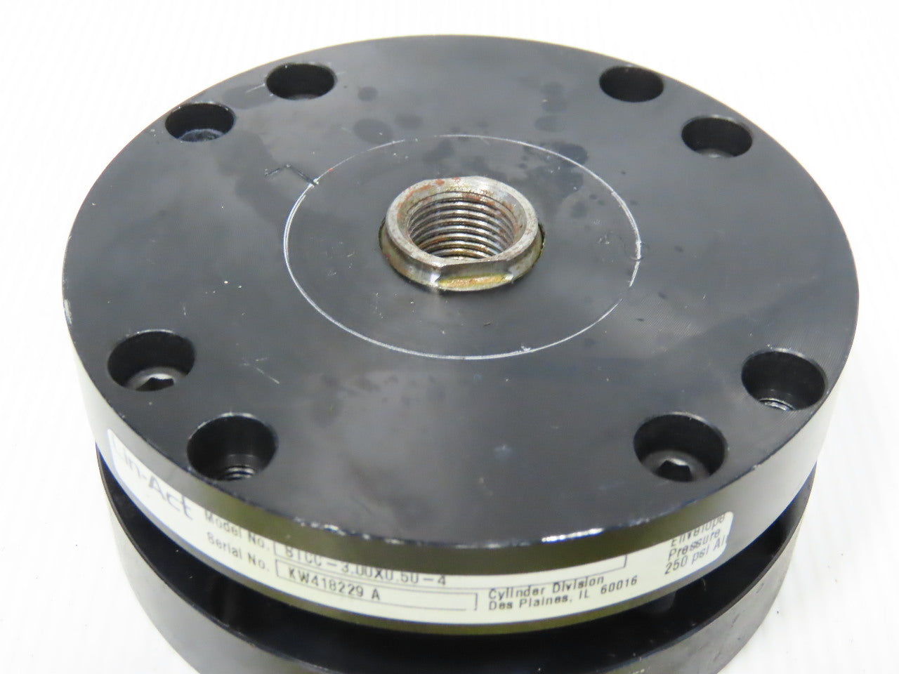 Lin-Act STCC-3.00x0.50-4 3" Bore 1/2" Stroke 7/8" Rod Air Cylinder