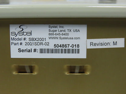 Systel 20Q1SDR-02 SBX2001 7 Slot Wall Mounted Computer 115/230V