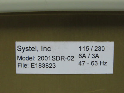 Systel 20Q1SDR-02 SBX2001 7 Slot Wall Mounted Computer 115/230V