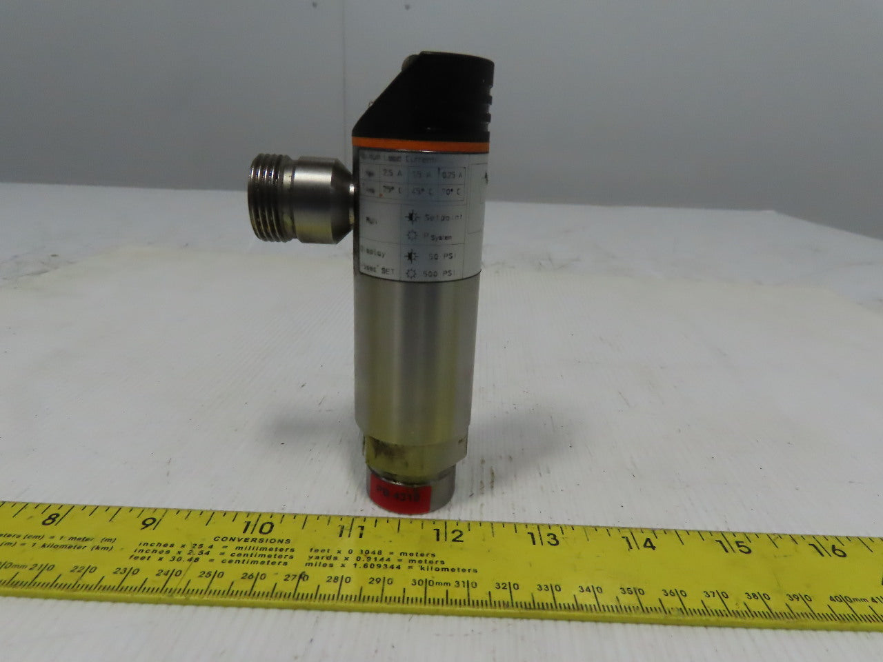 IFM D-45127 PB4310 Electronic Pressure Monitor Port 7/16" 102-132V Hydraulic