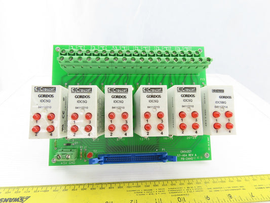 Crouzet 57-464 IDC5BQ 6 Channel I/O Chassis With 6 30VDC Output I/O Modules