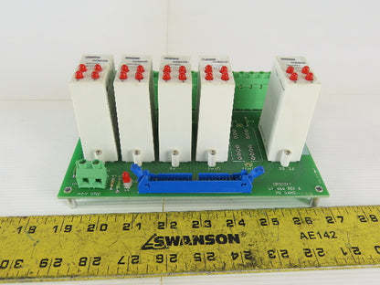 Crouzet 57-464 IDC5BQ 6 Channel I/O Chassis With 5 30VDC I/O Modules