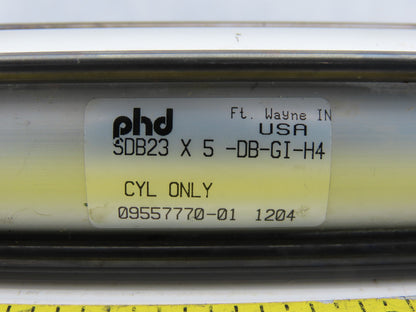 PHD SDB23 x 5-DB-GI-H4 1-1/4 Bore 6-1/4" Stroke Tie Rod Double Acting Cylinder