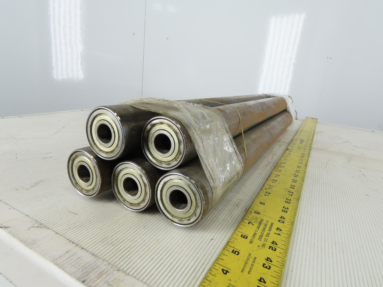 34-3/4" Face 34-3/4" BF 2.19 OD 3/4" Bearing Bore Gravity Roller Lot Of 5
