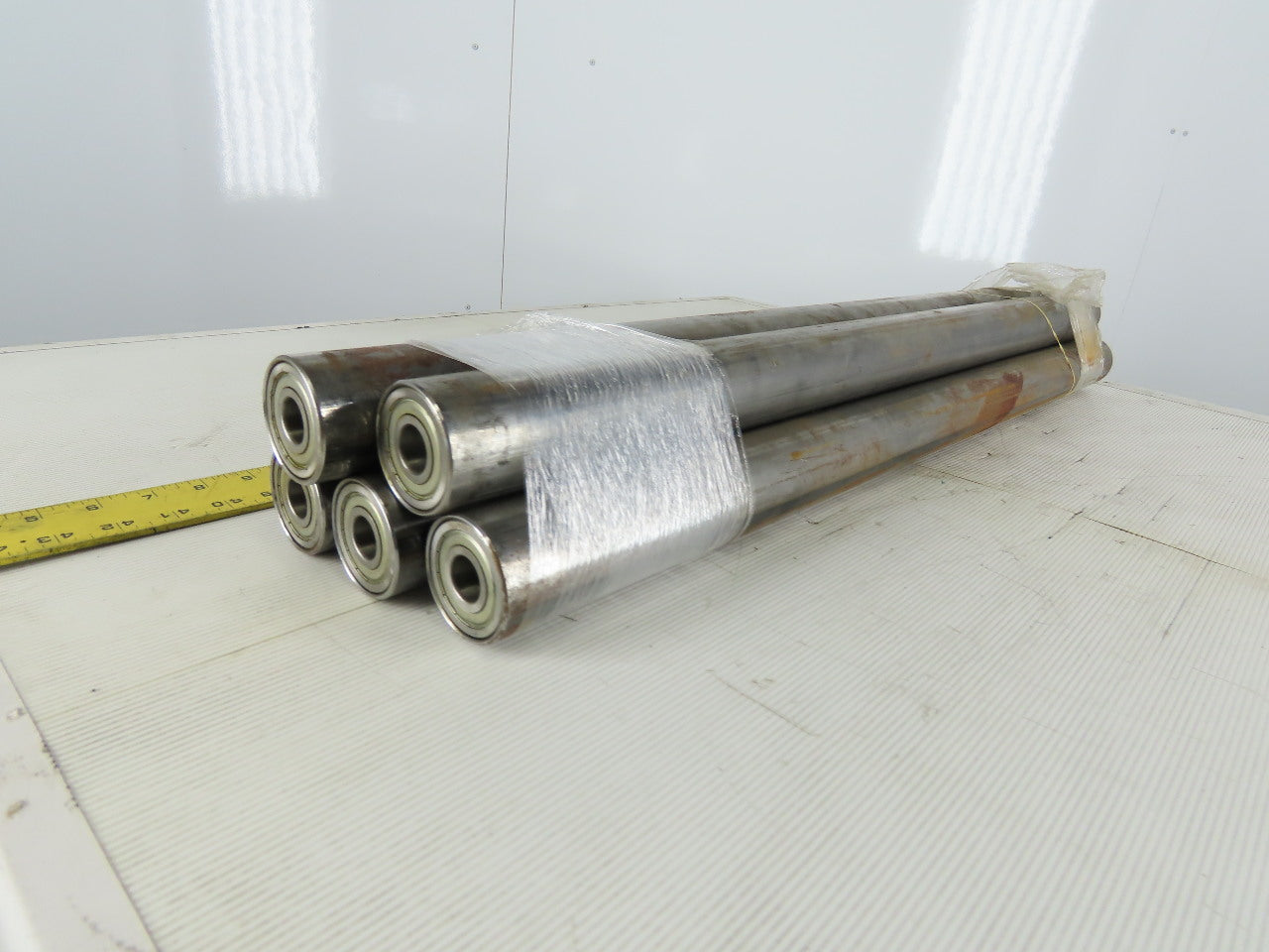 34-3/4" Face 34-3/4" BF 2.19 OD 3/4" Bearing Bore Gravity Roller Lot Of 5